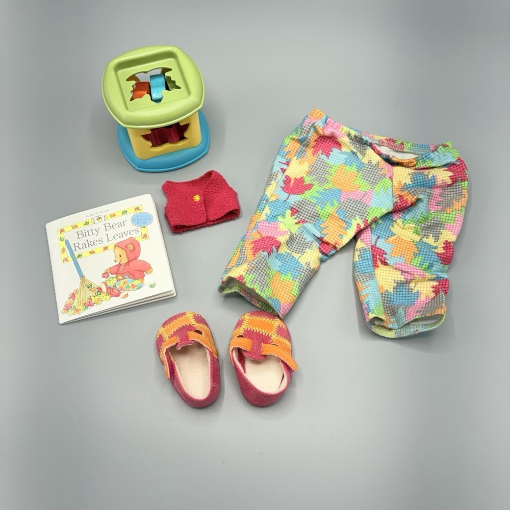 American Girl Bitty Baby Fall Leaf Retired Outfit 2001 ~ Bitty Bear Vest